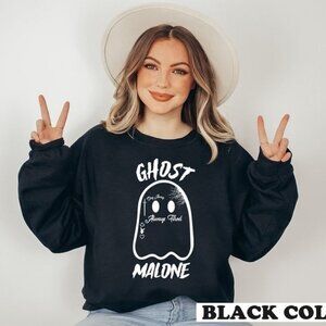 Ghost Malone Cute Halloween Sweatshirt Funny Spooky Ghost Pullover Gift 05